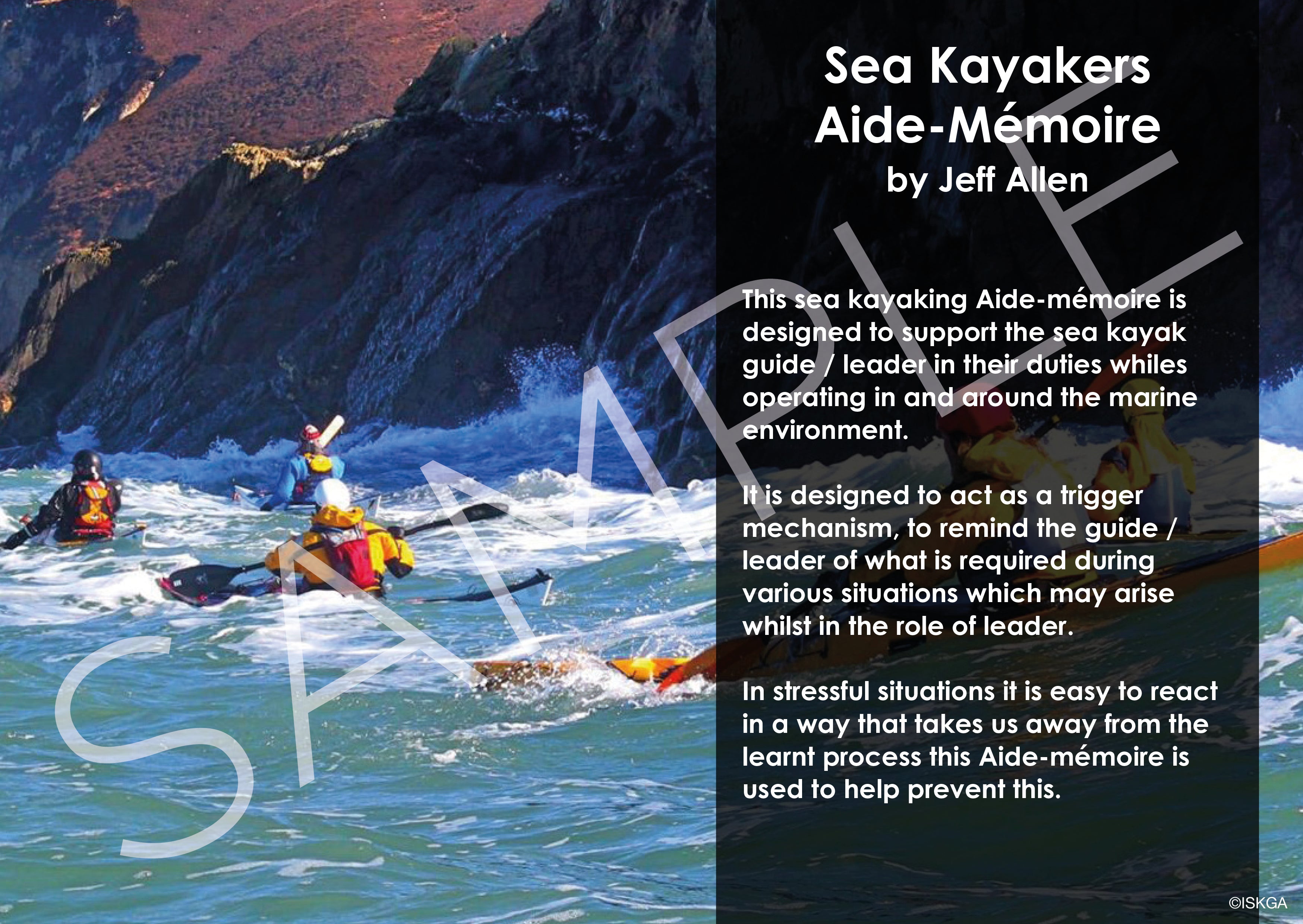 Sea Kayakers Aide Memoire